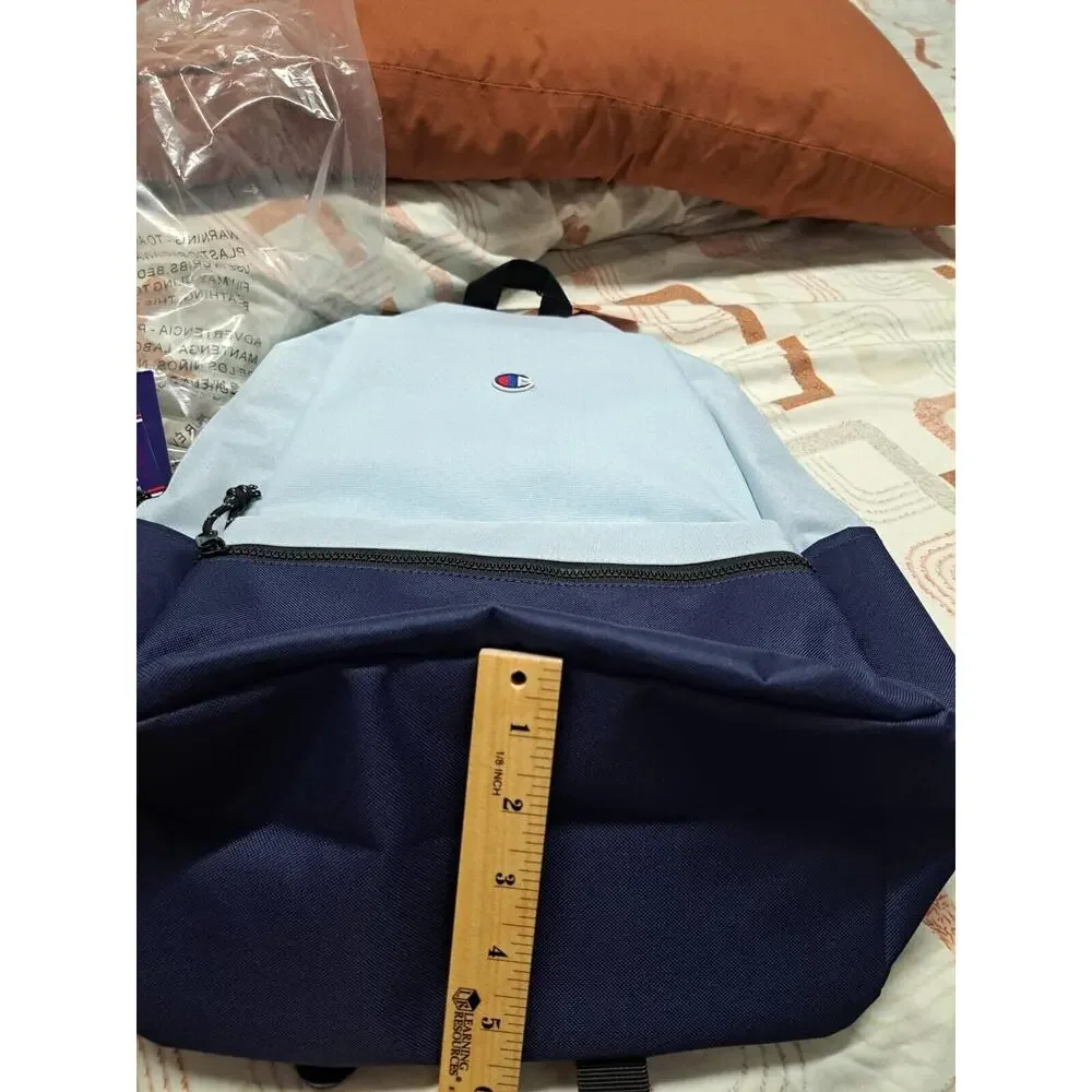Champion Manuscript‎ Backpack /Book Bag ￼Light and Dark Blue